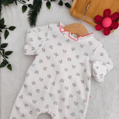 Pyjama velours Obaïbi, 1 mois 